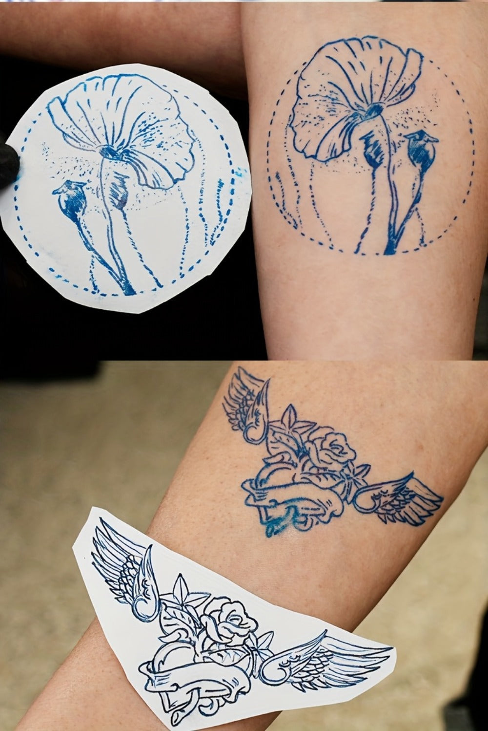 Tattoo Transfer Paper 100 Sheets 4-Layer Thermal Stencil, Sharp Precise Design Transfer, Hand Drawing & — image 15