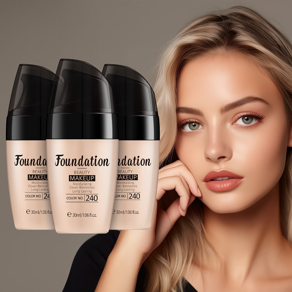 30ml Pump Liquid Foundation Multipack with Soft Ivory, Natural or Tan 3- and 5-Bottle Options — image 1