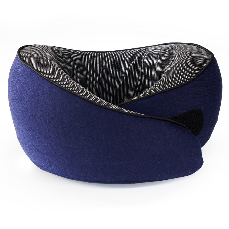 U-shaped memory cotton neck pillow with slow rebound for car travel neck protection