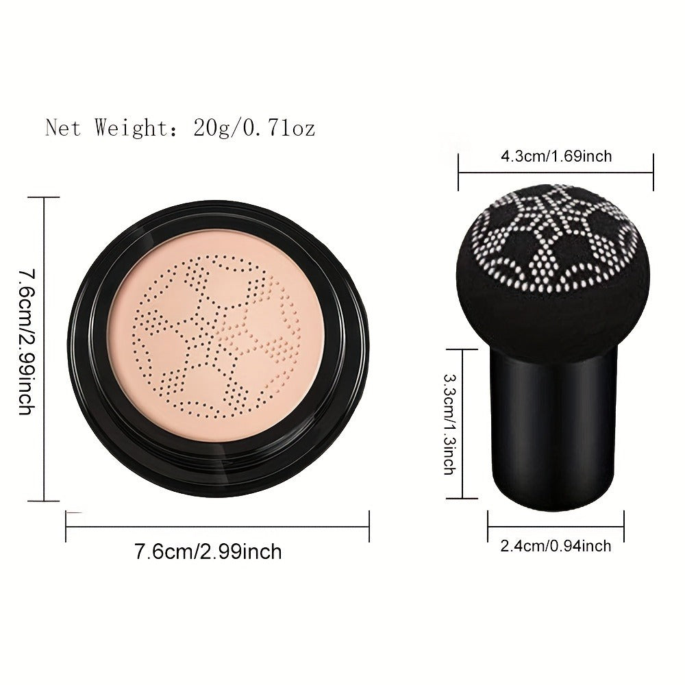 Two-Piece Moisture CC Air Cushion Foundation Set with Mushroom Puffs and Two Matched Shade Options — image 4