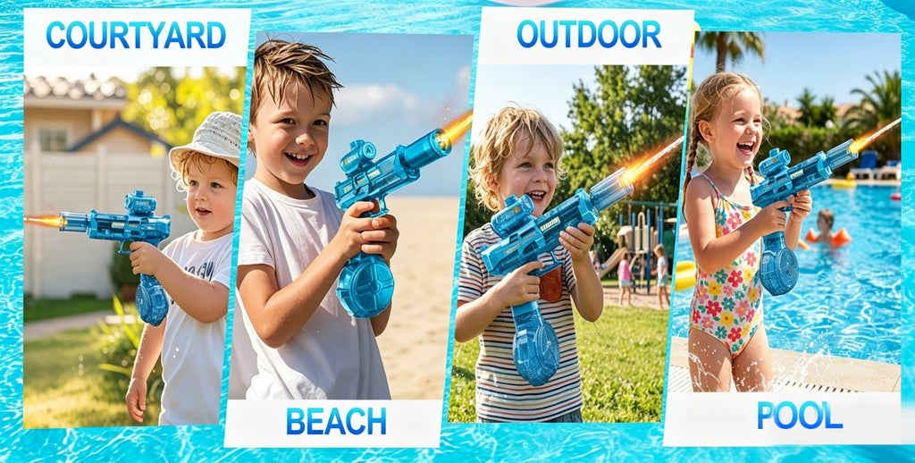 Rechargeable Transforming Electric Water Blaster with LED Muzzle Light and Blue or Blue Spec2 Option — image 12