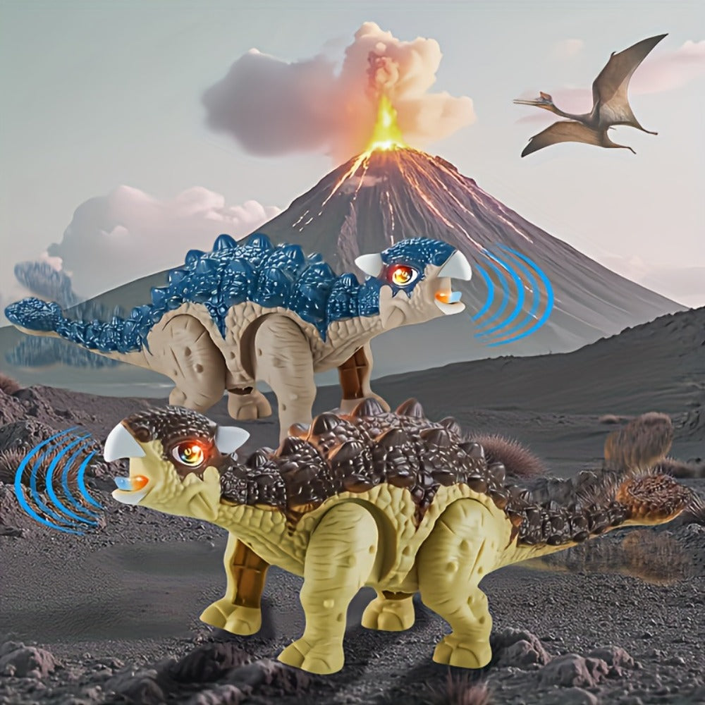 Battery-Powered Walking Ankylosaurus Dinosaur Toy with Roaring Sound and Random-Color Checkout — image 5
