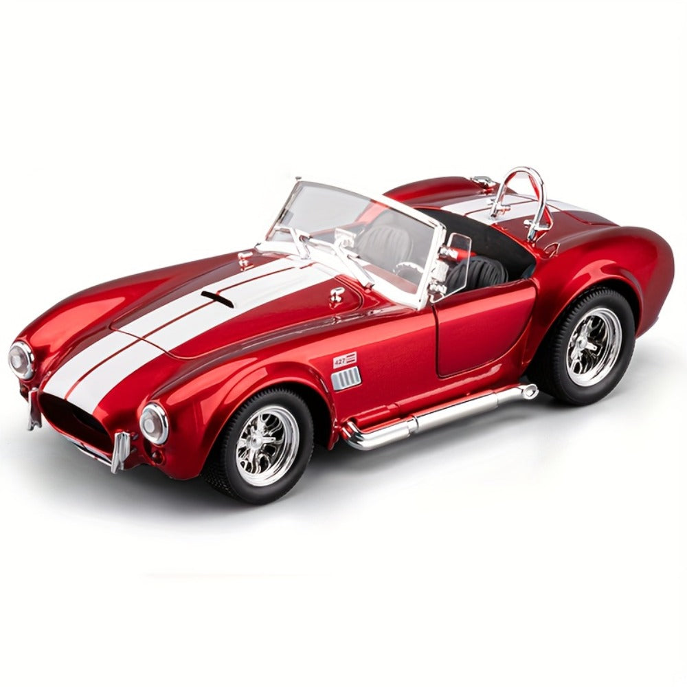 Shelby Cobra 1:22 Scale Zinc Alloy Diecast Model Car, Collector-Grade Exhibition-Quality Replica with Openable Doors — image 