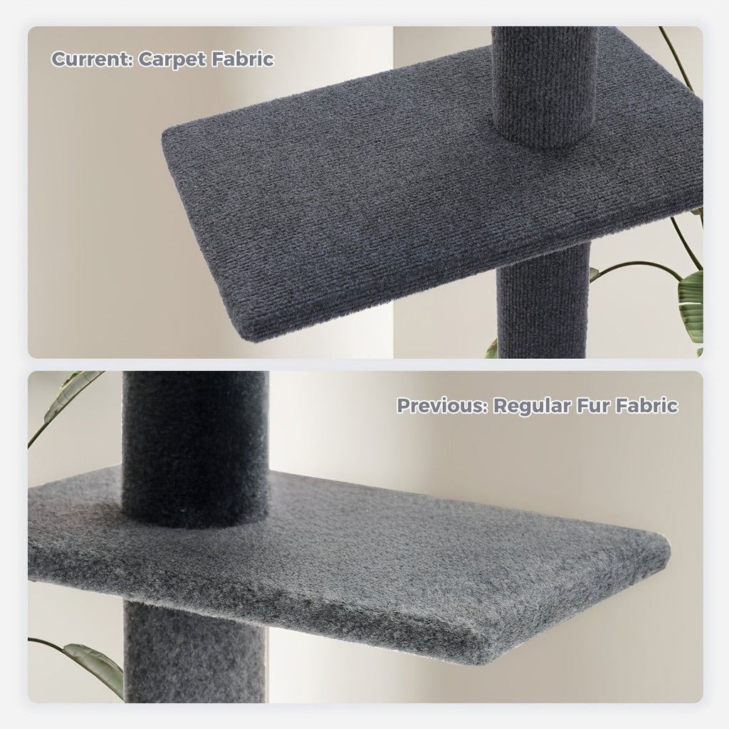 90-107.9-Inch Floor-to-Ceiling Cat Tree with Four Platforms, Tension Post and Five Style Options — image 9