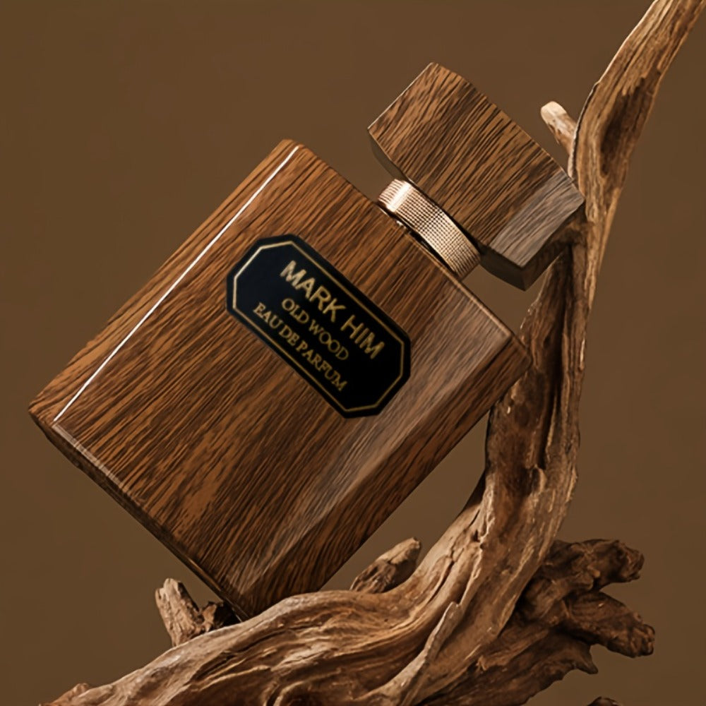 Cologne Spray for Men MARK HIM OLD WOOD 100ml with Wood-Look Bottle, Rectangular Cap and Boxed Presentation — image 7
