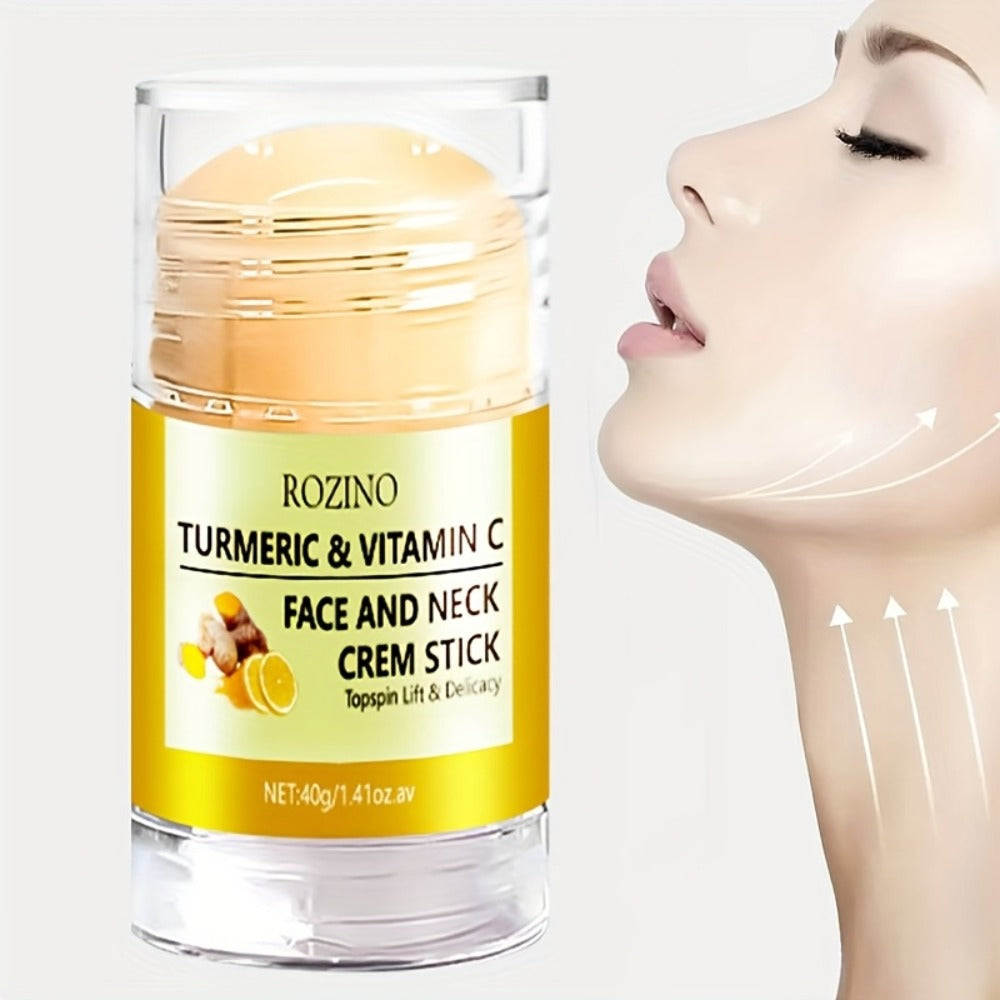 Skincare Set with ROZINO Label, 5 Turmeric and Vitamin C Cream and Serum Items for Face Hands and Feet — image 6