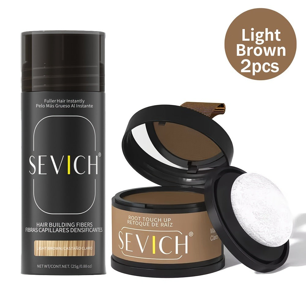 Thinning Hair Root Coverage Powder with Brush, Instant Hairline Concealer Natural Shadow Effect — image 7