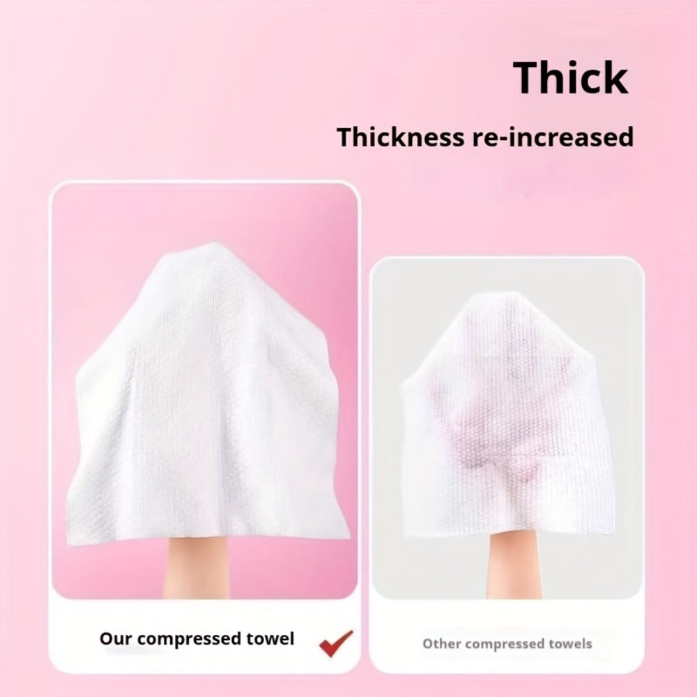 Disposable Face Towels 180 Pcs Soft Thickened Cotton Compressed Cleansing Towel for Women Men, for an Everyday Personal Care 