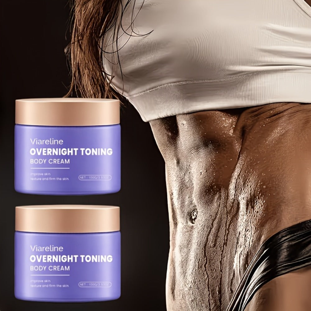 Body Moisturizer Viareline 100g Purple Jar with Glycerin, Mineral Oil, Peppermint Leaf and Hyaluronic Acid — image 1