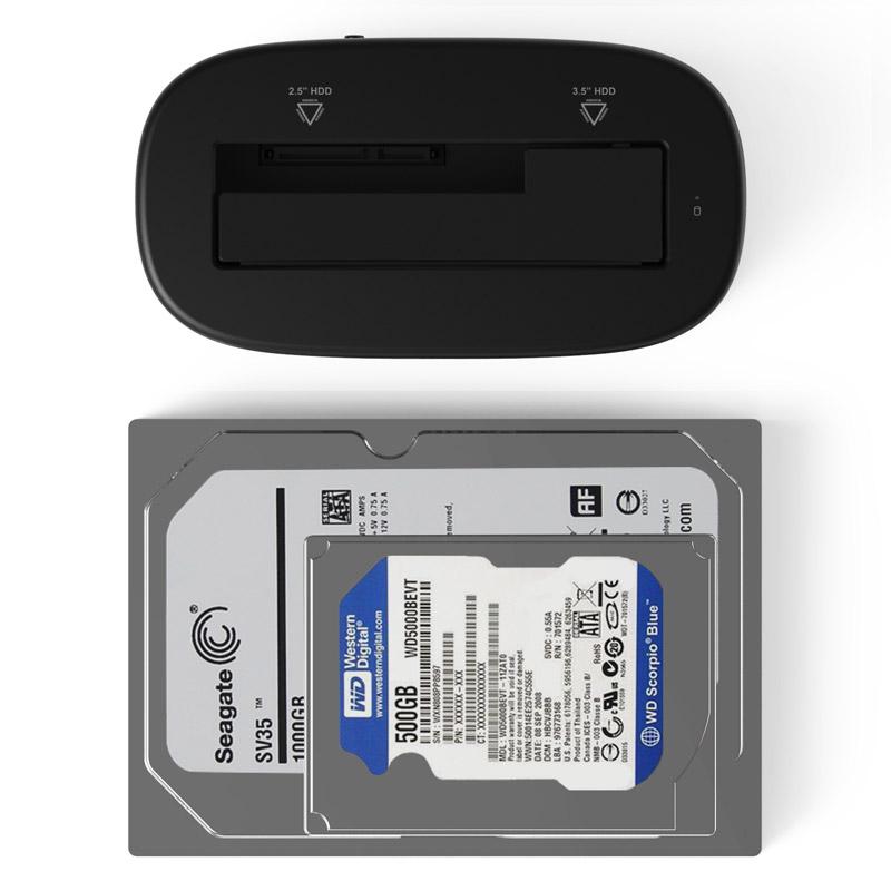 ORICO 6218US3 External HDD Docking Station 5Gbps USB 3.0 to SATA HDD Case Support UASP for 2.5/3.5 inch HDD/SSD 8TB