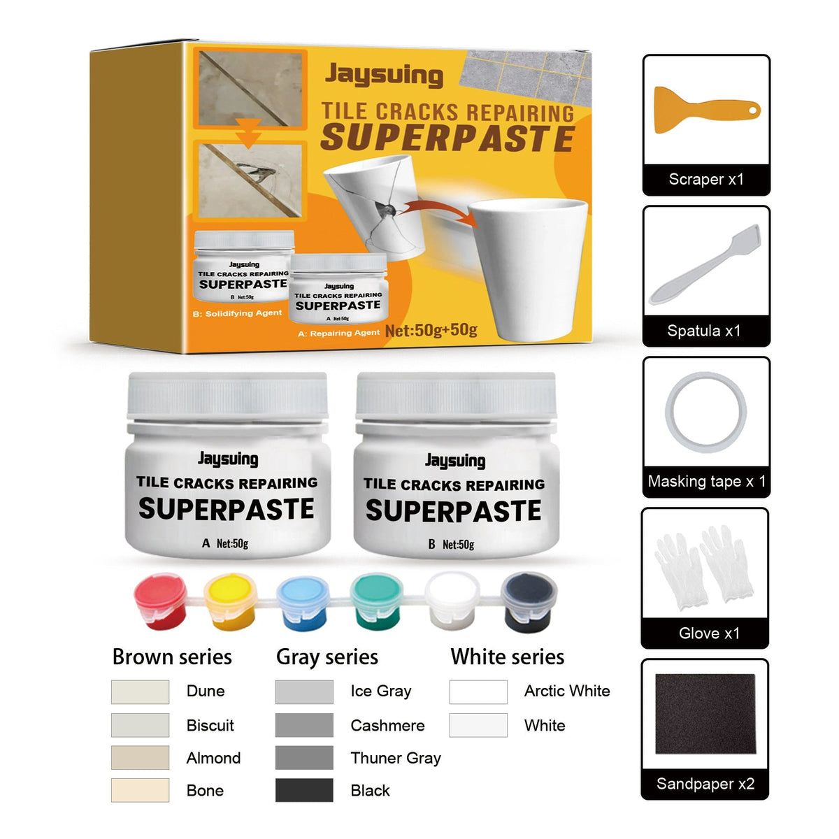 Tile Cracks Repairing Superpaste, Toilet Marble Floor Tile Pit Repair Crack Repair Adhesive Paste - V.I.P Digital Presence