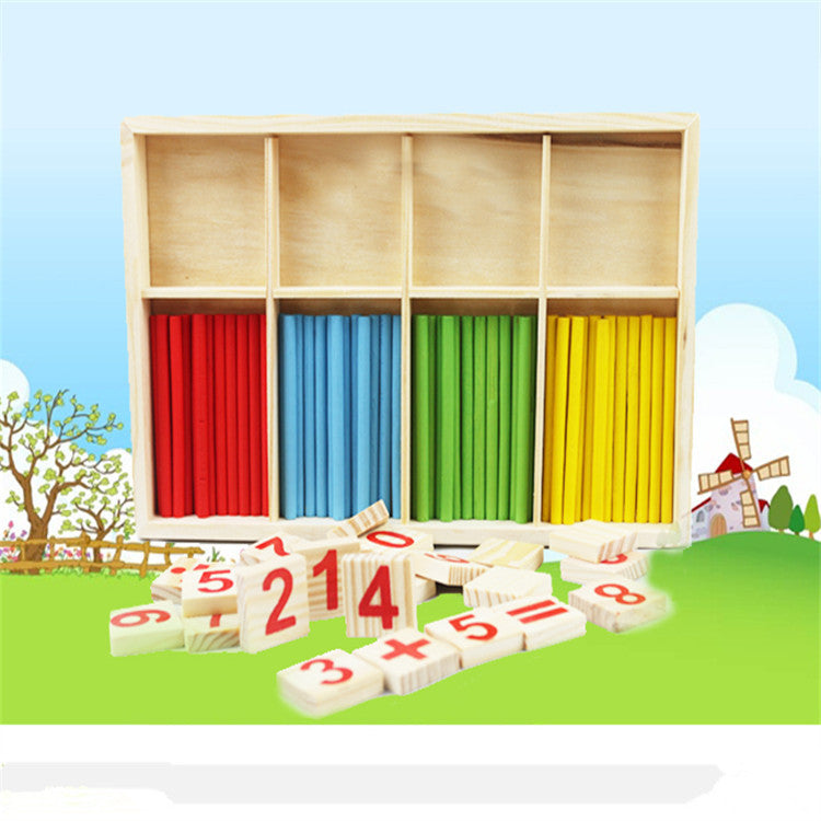 Children's Counting Stick Kindergarten Montessori Mathematics Teaching Tool Baby Early Education Digital Stick Toy - V.I.P Digital Presence