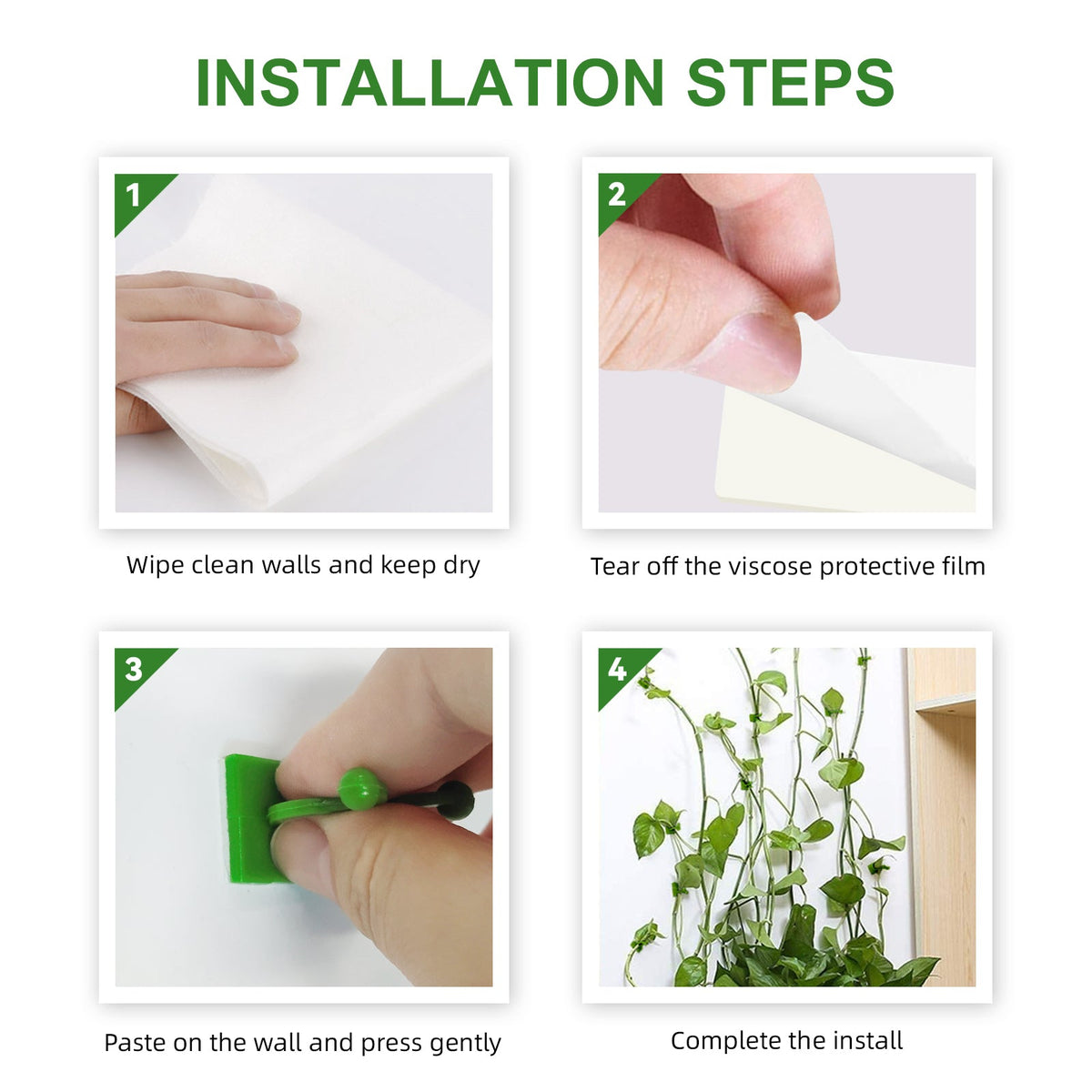 Plant Climbing Wall Holder, Household Vine Plant Wall Climbing Self-adhesive Retainer