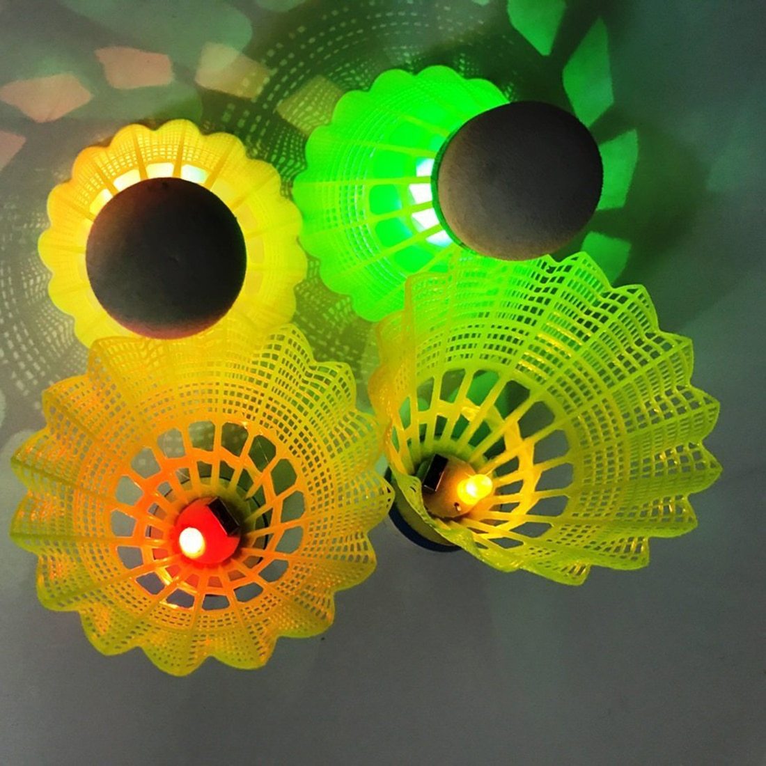 4Pcs Pack LED Luminous Badminton - V.I.P Digital Presence