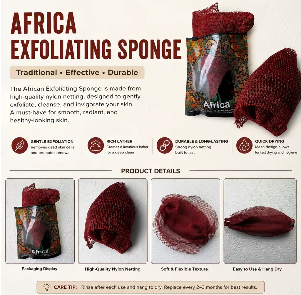 AfriGlow Exfoliating Sponge