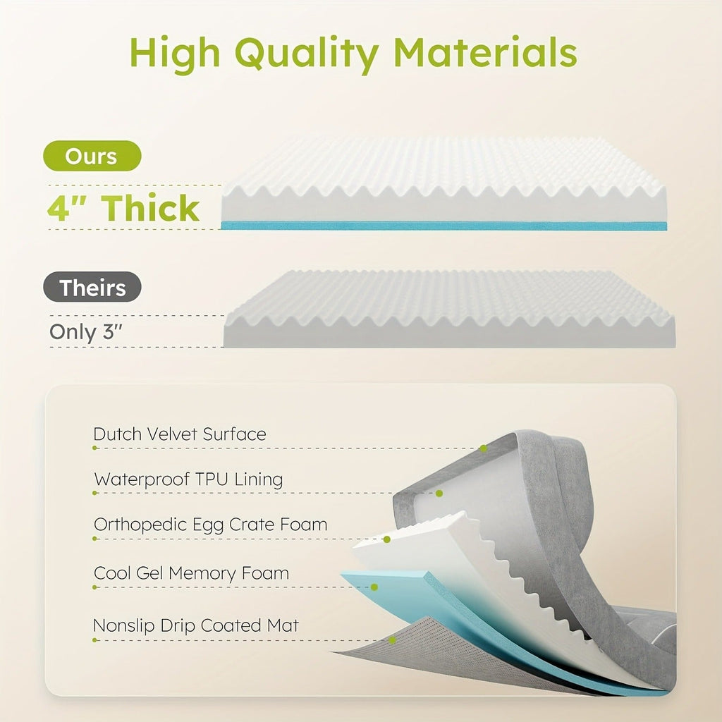 Gray Bolster Dog Bed with Lowered Entry and Removable Machine-Washable Cover in Four Sizes from M to XXL — image 8