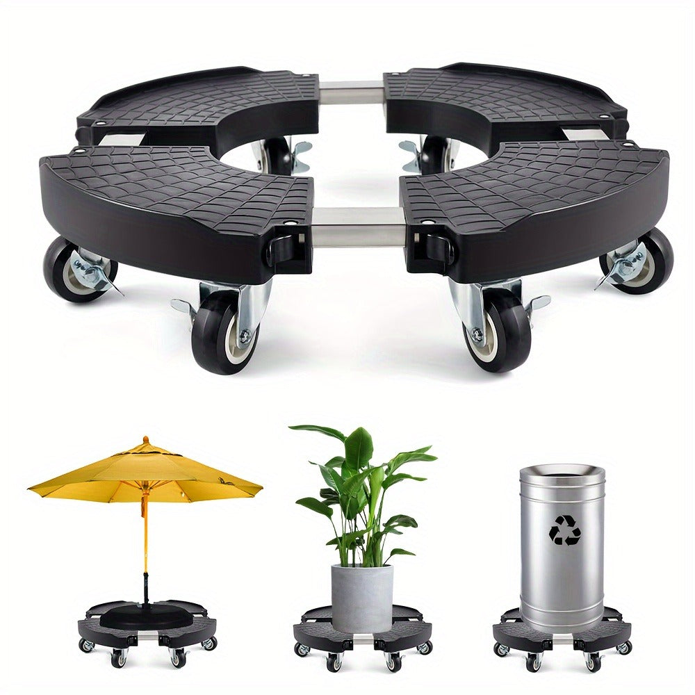 Plant Caddy with Wheels | 330 Lbs Heavy Duty, 8 Lockable Casters, Fits 8"-22" Pots — image 3