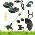 String Trimmer Cordless 2-in-1 Weed Wacker & Lawn Edger with Wheels, KIMO Brushless Motor 20000 RPM — image 1