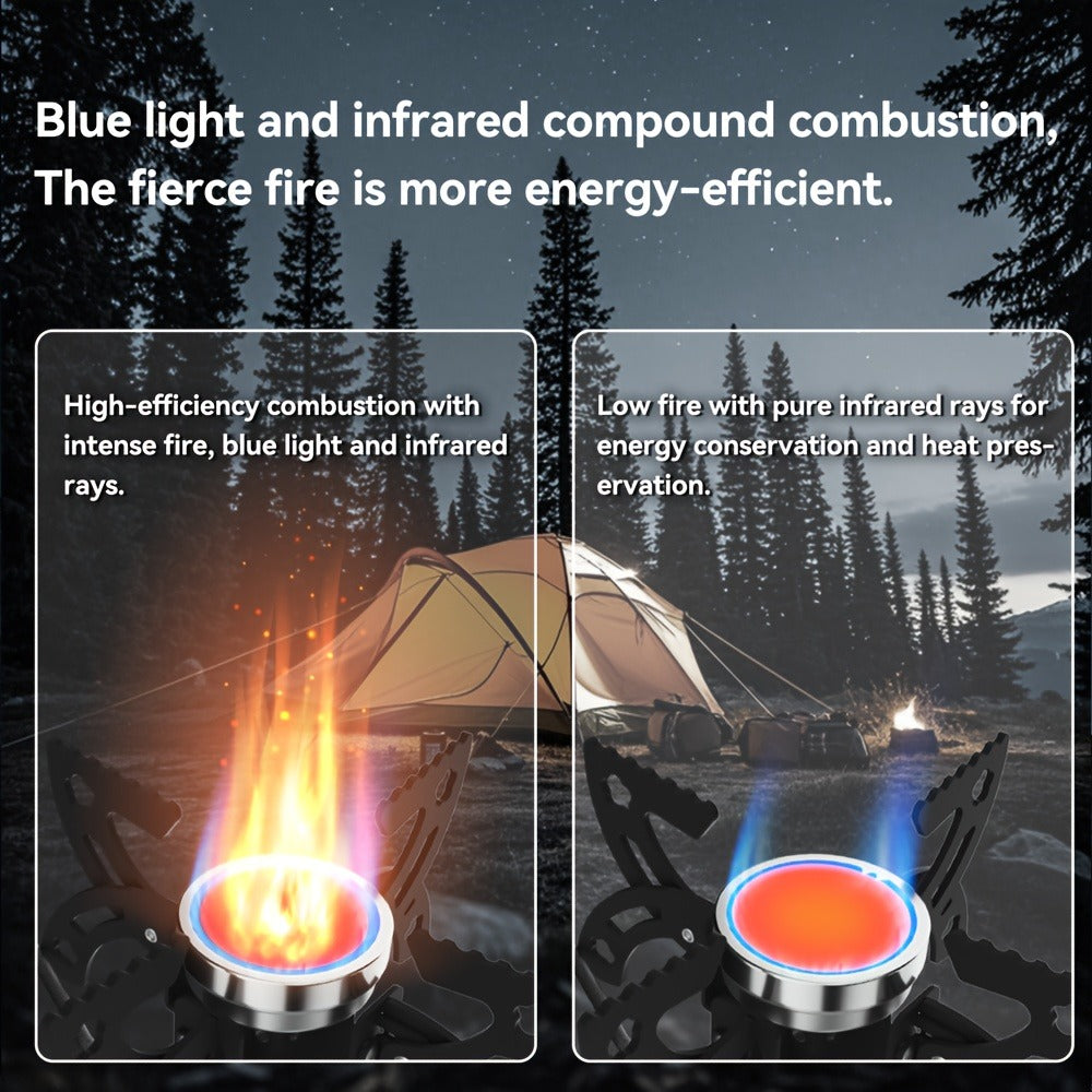 Infrared Camping Stove REDSUN FD1/FD3, 3.0kW Windproof Portable Gas Stove with Collapsible Stand & EVA Case — image 3