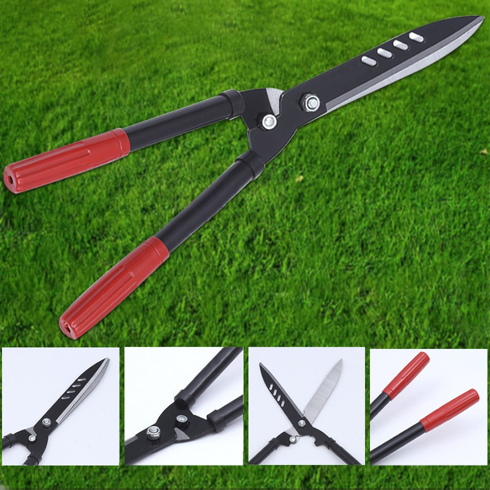 Long-Handle Hedge Shears with 27cm Blades, Red Grips, 51.5cm Pictured Length and 360g Label — image 13