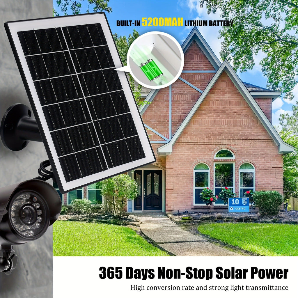 Solar Panel 5W Monocrystalline with Built-In 5200mAh Battery - 3rd Gen Emergency Charger for Security Camera — image 8