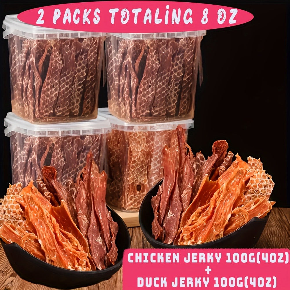 Dog Treats Chicken, Duck and Egg Yolk Assortment with Multi-Bag, 350g and 25 x 4g Options for Dog Reward Use — image 18