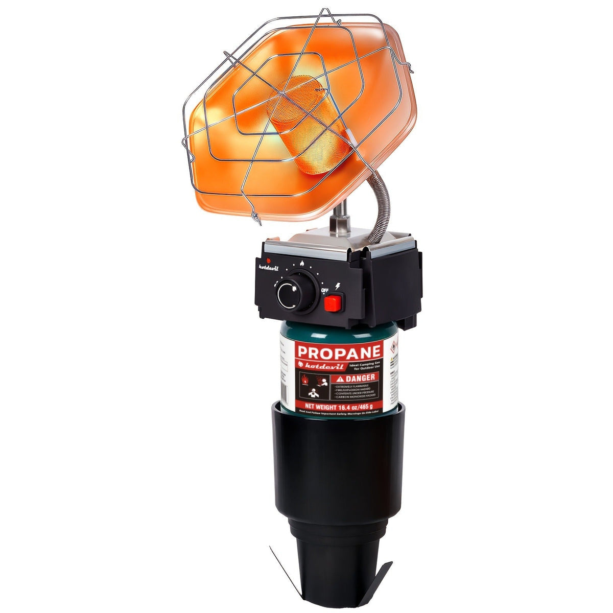 Golf Cart Heater 8520 BTU Portable Propane Catalytic Burner with Cup Holder Mount, Pulse Ignition — image 3
