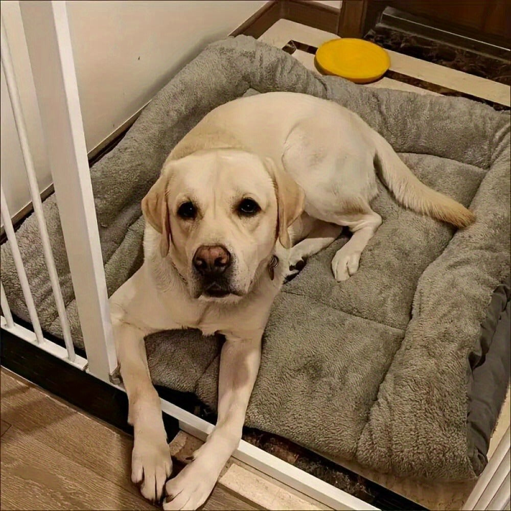 Rectangular Plush Dog Sofa Bed with Raised Bolsters, Gray L Checkout Option and Two-Surface Presentation — image 10