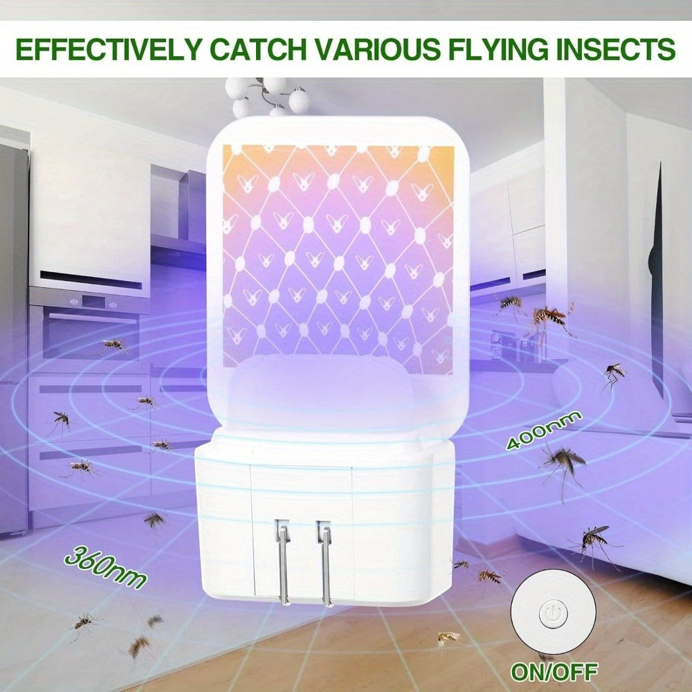 Plug-In Flying Insect Trap Pest Control Device with UV Light, Sticky Boards and 10 or 20 Pad Options for Indoor Use — image 3
