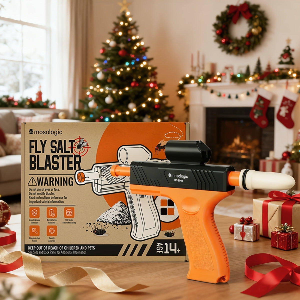 Bug Salt Gun Fly Pistol Salt Shooter Pest Control Toy No Chemicals No Batteries Indoor Outdoor Home Garden Camping Gift — ima