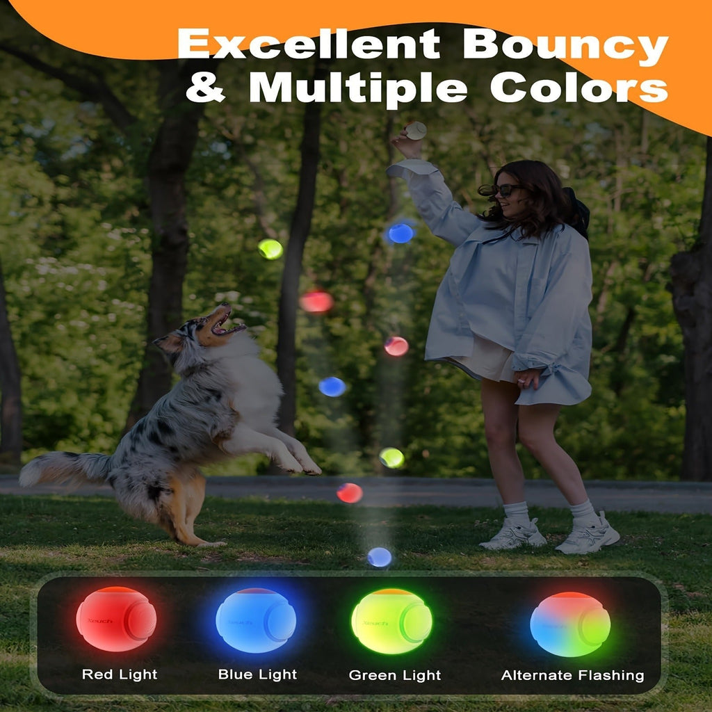 Dog Toy 2.5-Inch Motion-Activated LED Ball with USB-Rechargeable Battery for Night Fetch and Chase — image 7