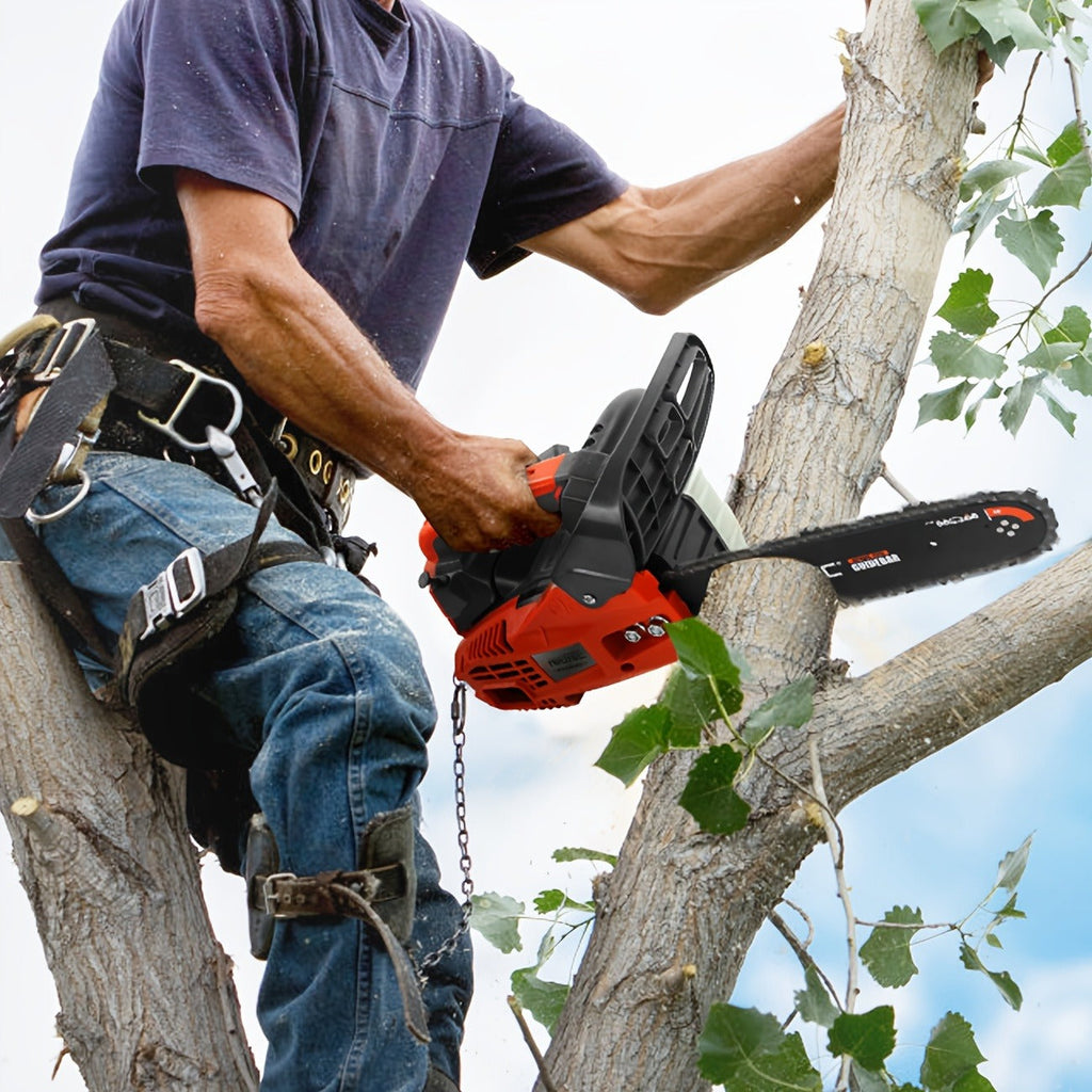 25.4CC 12-Inch Top-Handle Gas Chainsaw with Two-Stroke Engine and Pictured Accessory Group — image 3