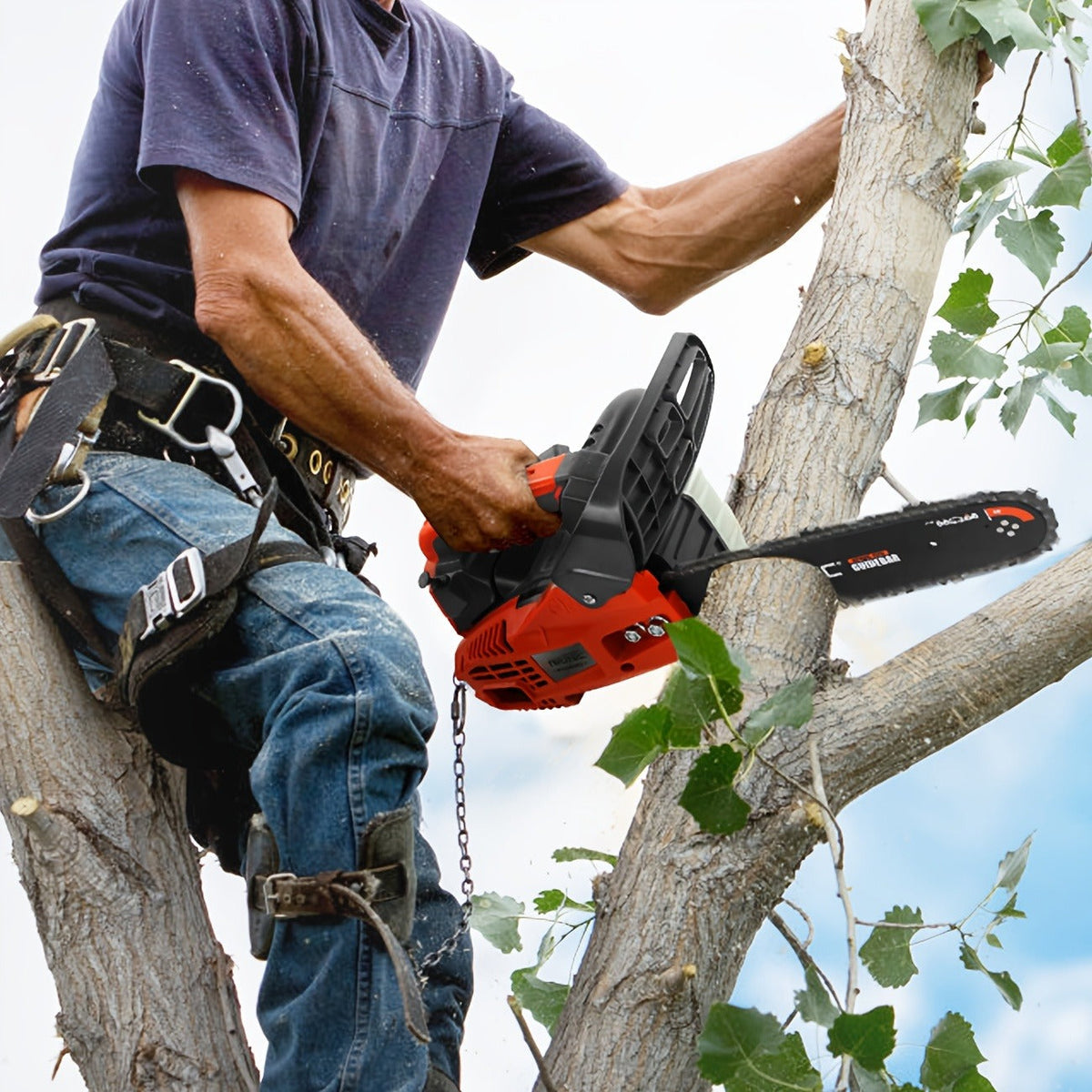 25.4CC 12-Inch Top-Handle Gas Chainsaw with Two-Stroke Engine and Pictured Accessory Group — image 3