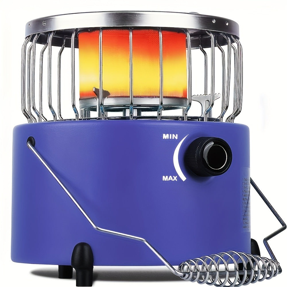 Camping Gas Stove Heater 9000 BTU 2-in-1 Portable Propane Indoor Outdoor Stove with Adjustable Flame — image 5
