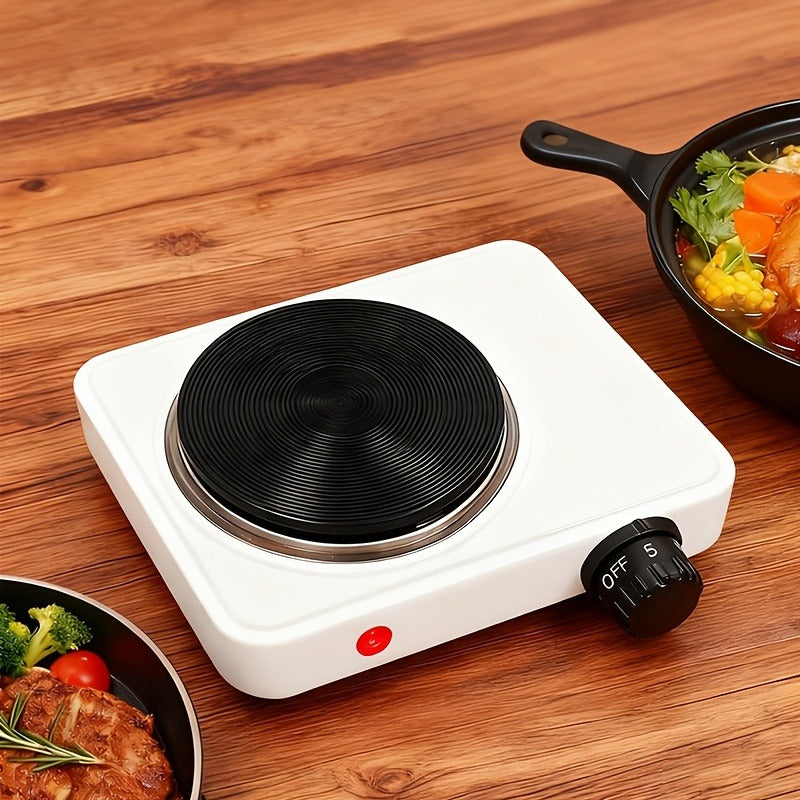 Electric Stove Desktop 5-Speed Temperature Control, Portable Electric Burner for Home & Camping, Compact Quick-Heating Counte