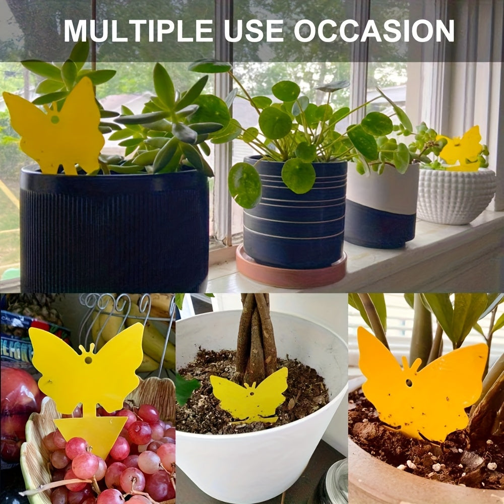 Yellow Butterfly or Gerbera Plant Sticky Traps in Seven Shape-and-Count Options from 40 to 120 Pieces — image 4