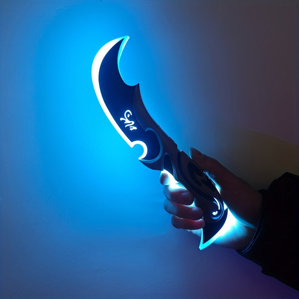 Costume Accessories Rechargeable LED Half Moon Blade Prop, 30cm, with Five Light Color Options — image 13