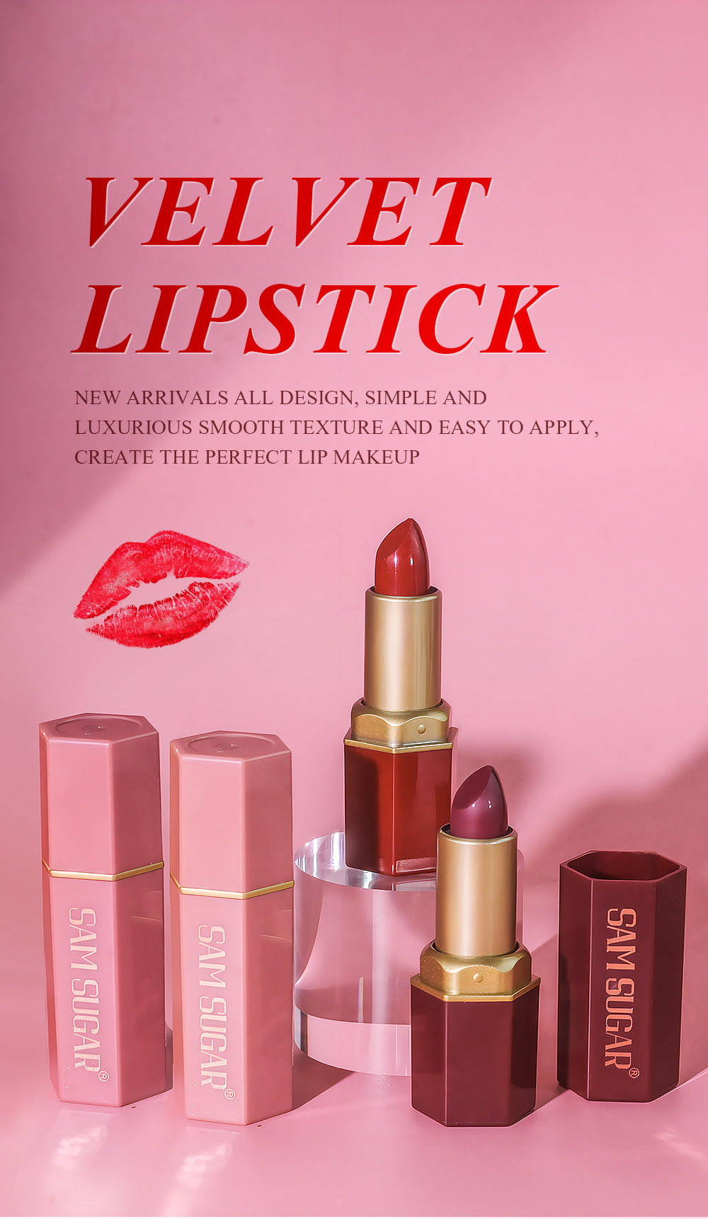 6-piece Lipstick Pearl Velvet Lipstick Set