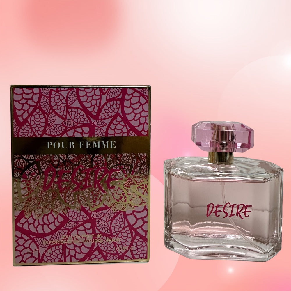Perfume United Scents Desire for Women 100ml in Pink Bottle with Peony Source Profile for Daily Wear — image 7