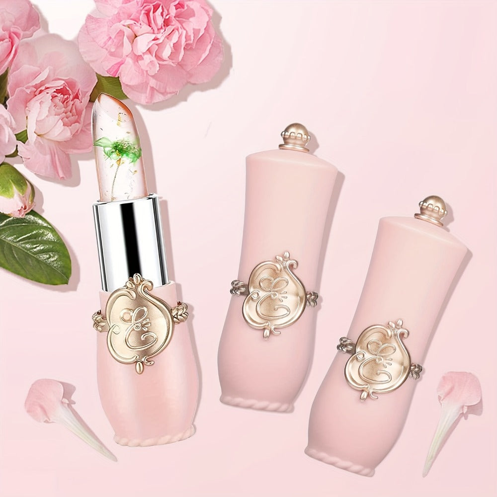 Lipstick Set, 12-Piece Flower-Core Jelly Collection with Pink-and-Black or Black-and-Black Case Options — image 5