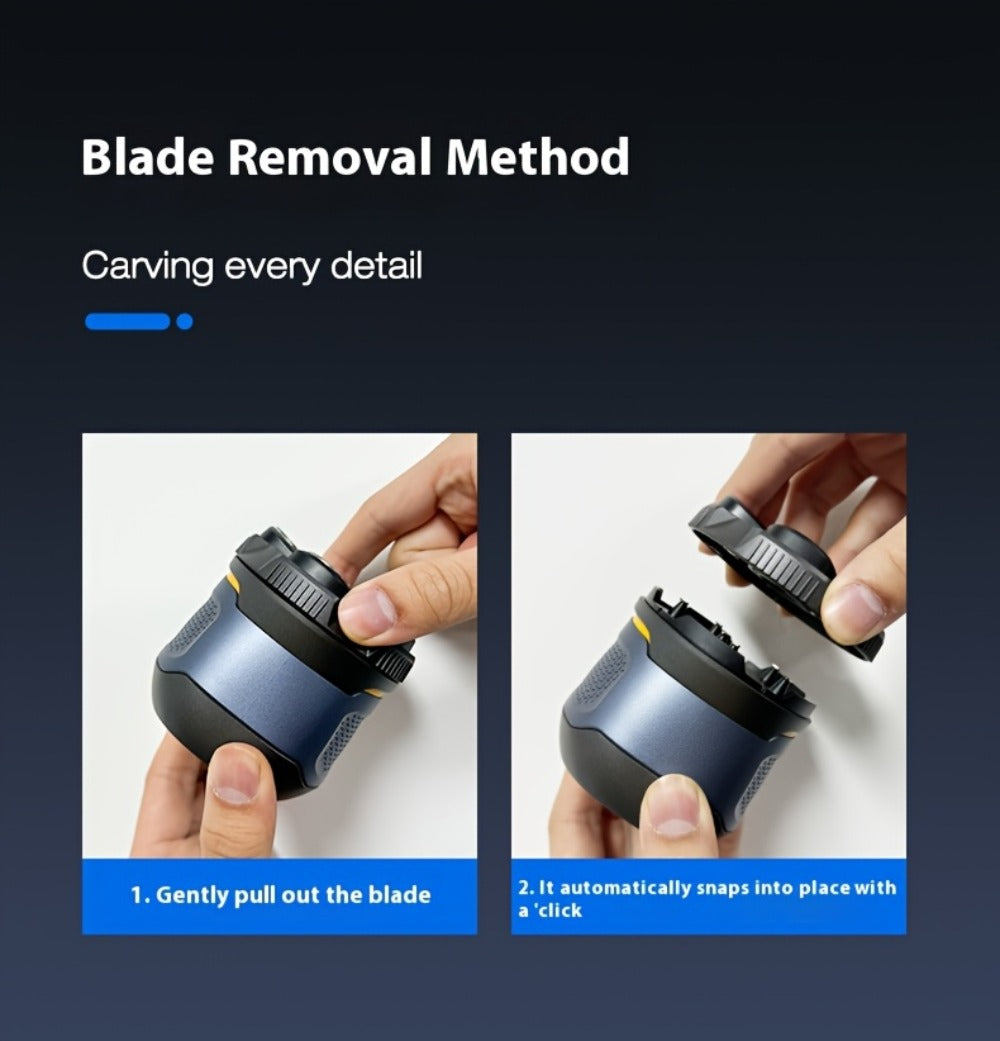 6D Floating Head Bald Head Shaver Self-Cut Electric Hair Clipper – 10W High Power 1400mAh USB-C Charging LED Display Two-Spee