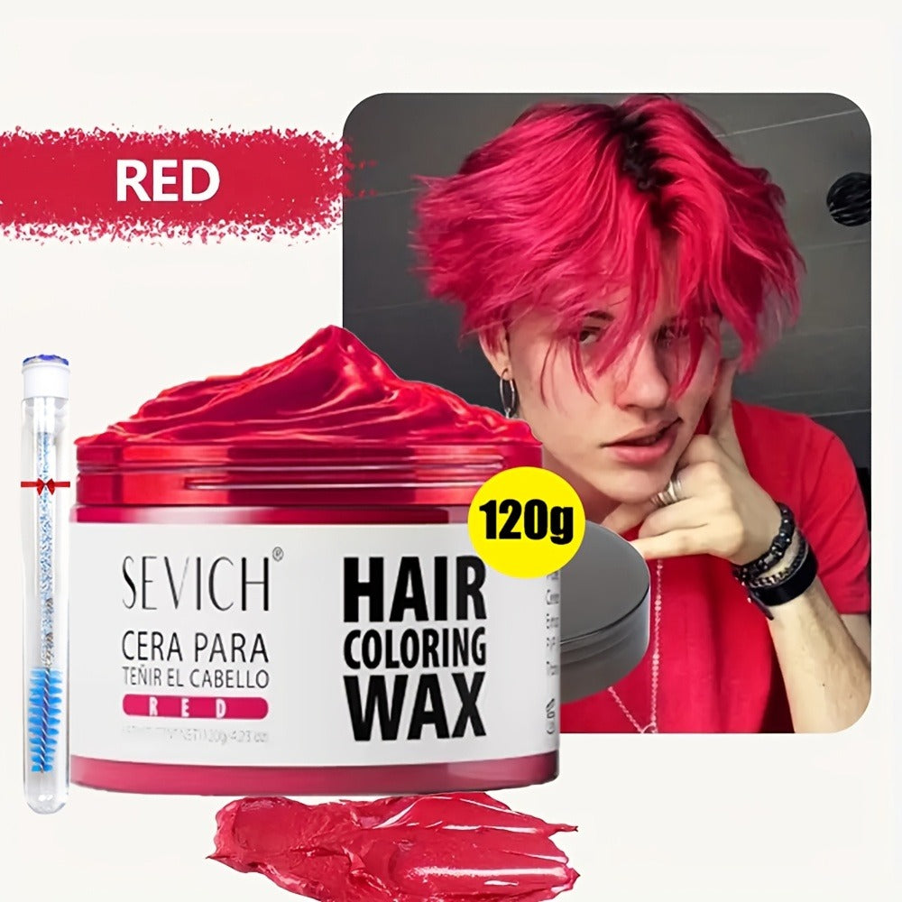 Instant Color Hair Wax 10 Shades – Temporary Hair Dye Wax Strong Hold Styling for Parties, Cosplay, Festivals & Halloween, Ea