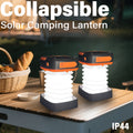 2-Pack Portable Folding Solar Camping Lantern, Mini USB Rechargeable, IPX4 for Indoor & Outdoor Camping — image 1