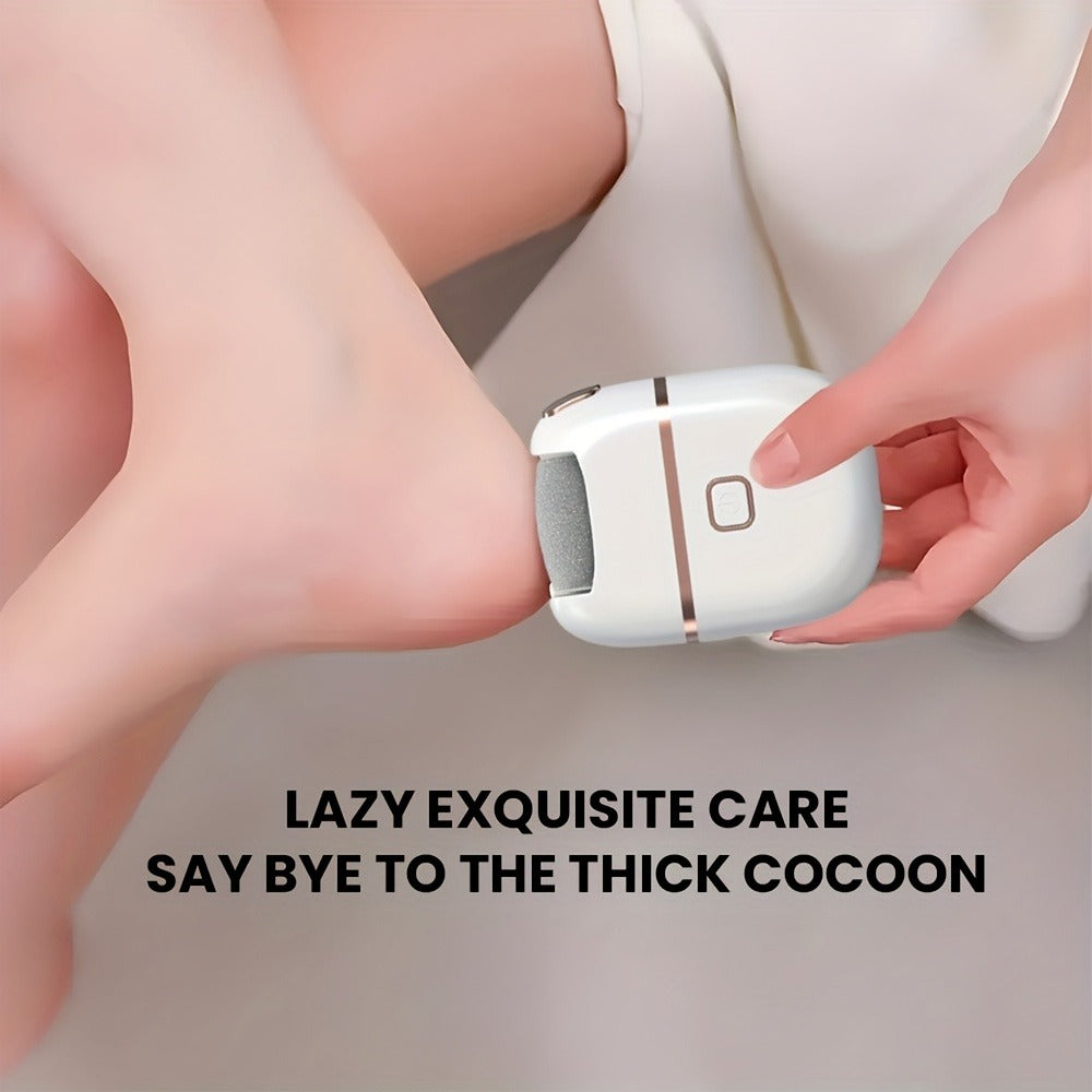 Callus Remover for Feet Electric Rechargeable Foot Grinder with 3 Grinding Heads & 2 Speed Settings – USB Portable Pedicure T