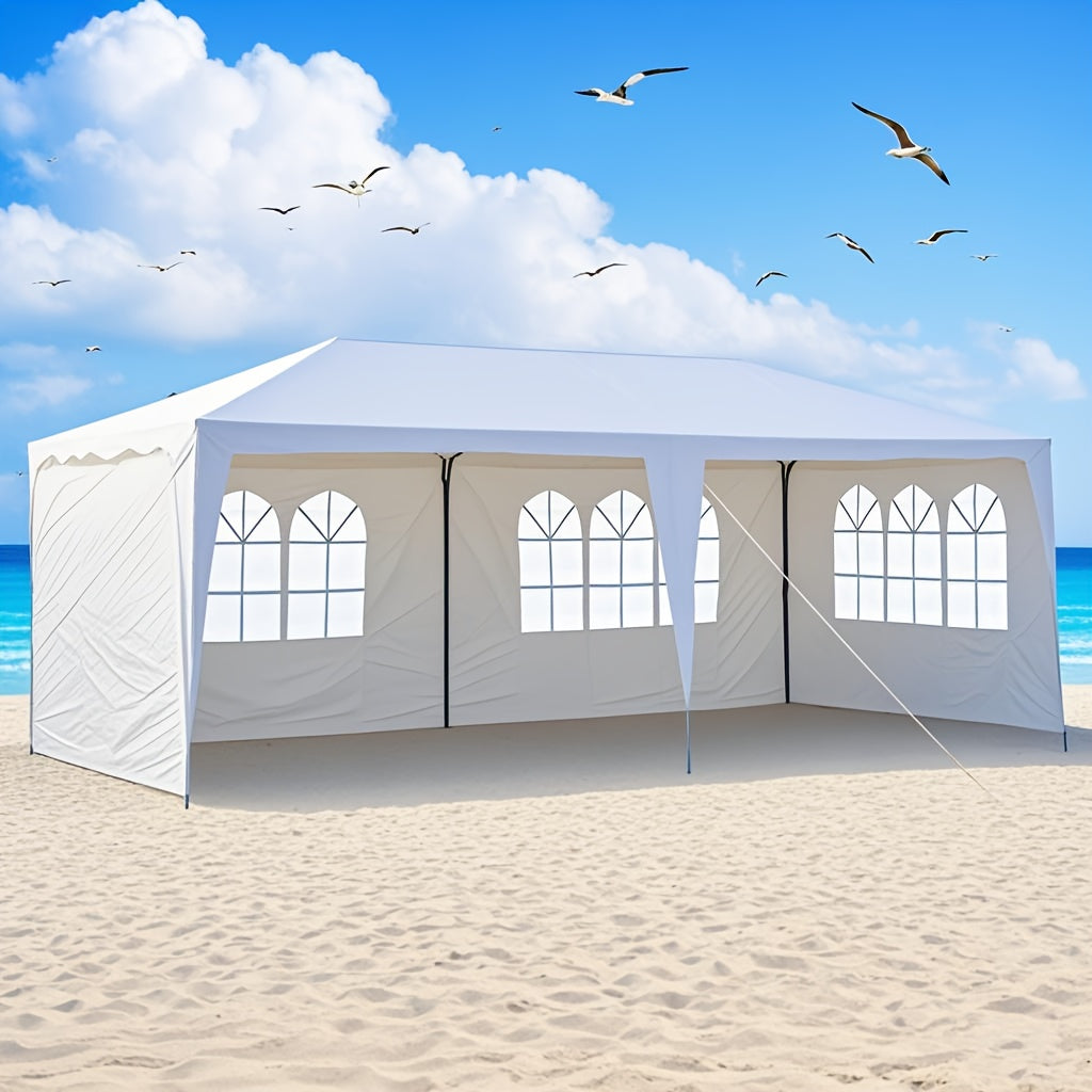 Party Tent White Waterproof 4 Sidewalls | Wedding Backyard Event Patio — image 1