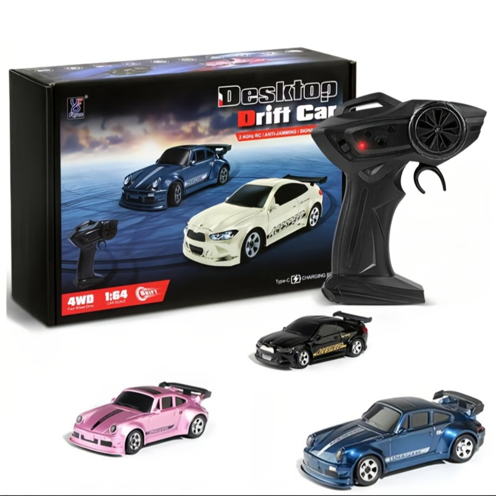 Mini RC Drift Sports Car 1:64 Scale with 4WD Layout, LED Details, Remote Controller and Two Color Options — image 10