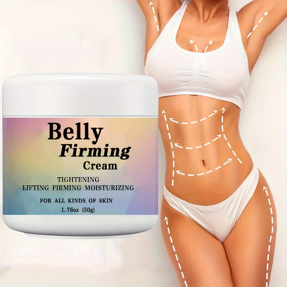 Body Cream 50g Jar with Caffeine Shea Butter Vitamin E and Macadamia Oil for External Belly Arm and Body Use — image 2