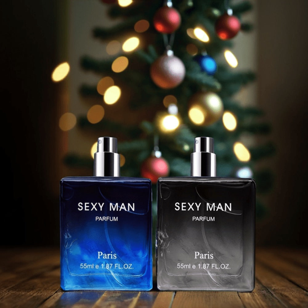 Cologne Spray for Men SEXY MAN Two-Bottle Set with 7054A and 7054B Color Options and Gift Vial — image 7