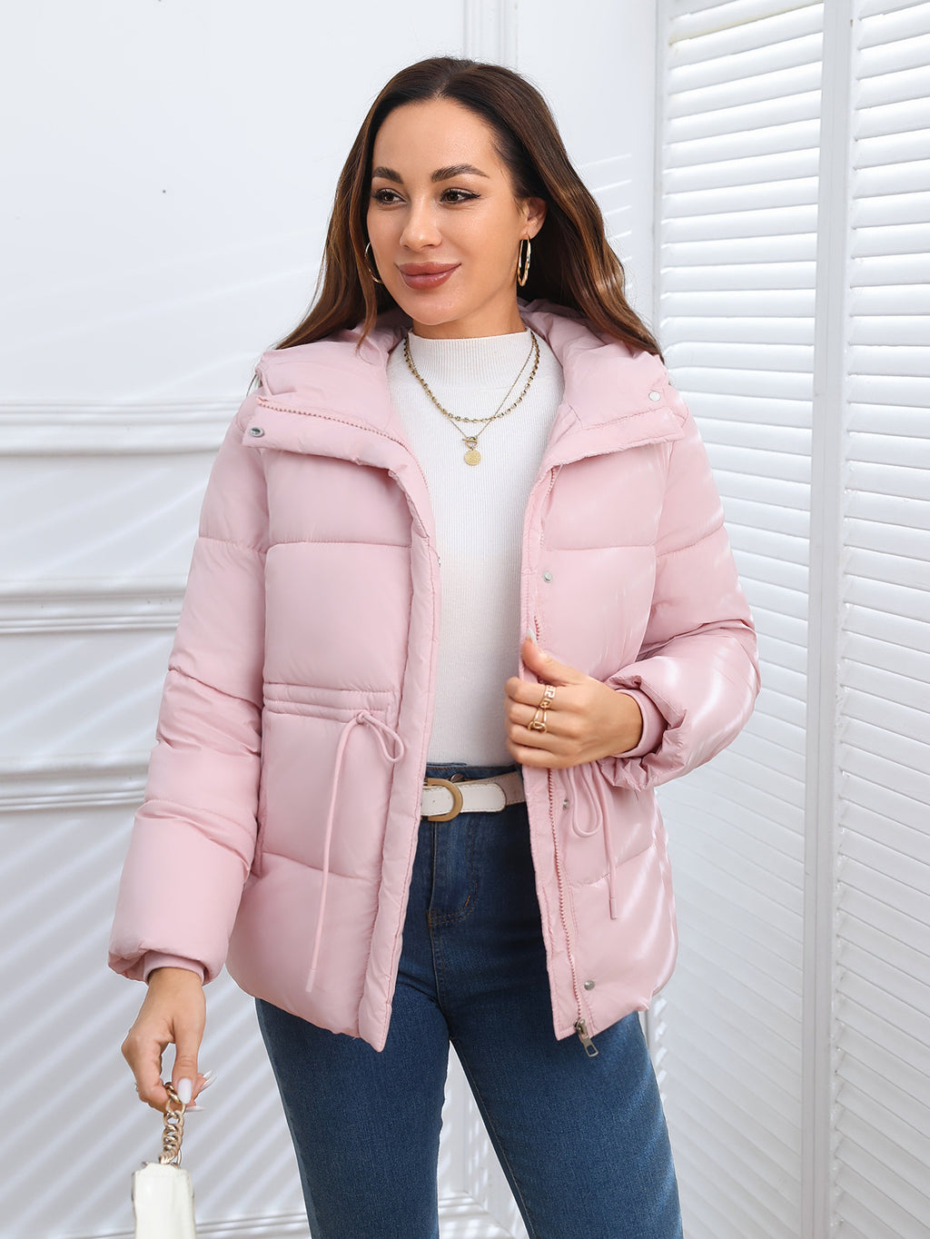Women Puffer Coat Cotton-padded Jacket Cotton-padded