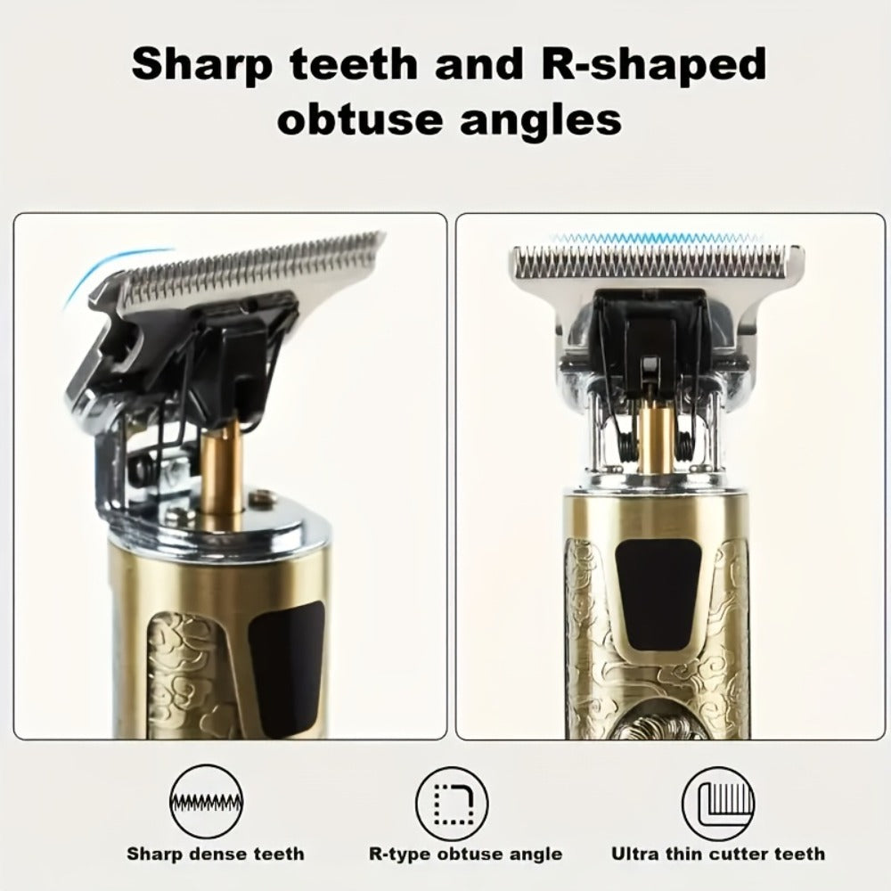 Beard Trimmer for Men USB Rechargeable Zero Contour Precision Edger Lithium Battery – Hair Clipper with Limit Comb ABS Body f